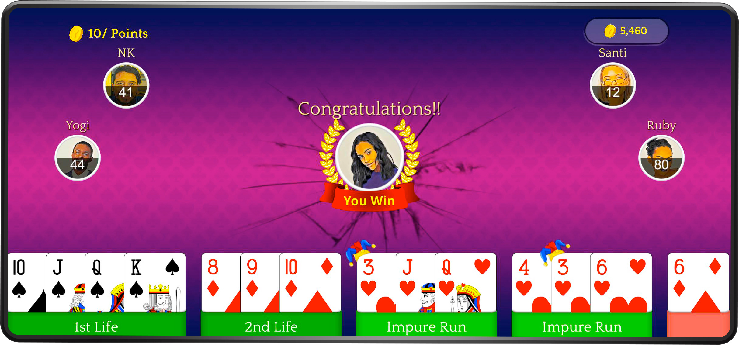 Indian Rummy game screenshot two