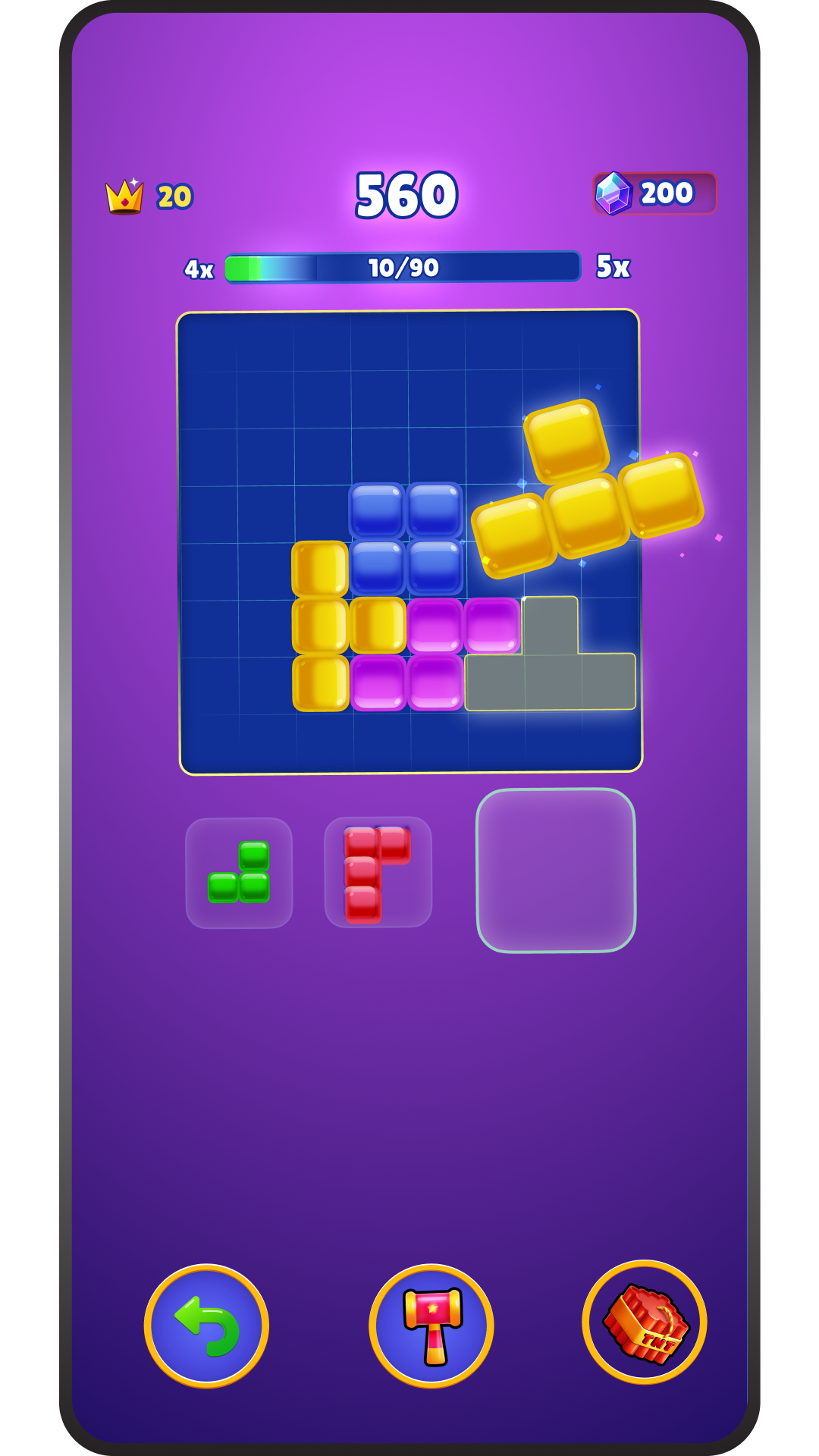 Block blast game screenshot one